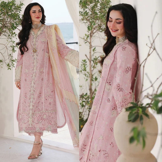 3PC EMBROIDERED LAWN SUIT - SR - 733 - Rangoli Store