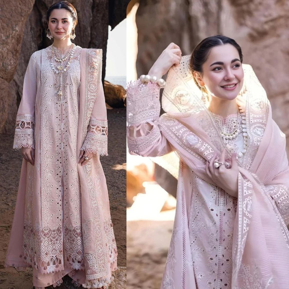 3PC EMBROIDERED LAWN SUIT - SR-734 - Rangoli Store