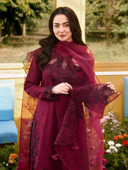 3PC EMBROIDERED LAWN SUIT - SR - 736 - Rangoli Store