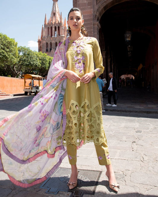 3PC EMBROIDERED LAWN SUIT - SR - 739 - Rangoli Store