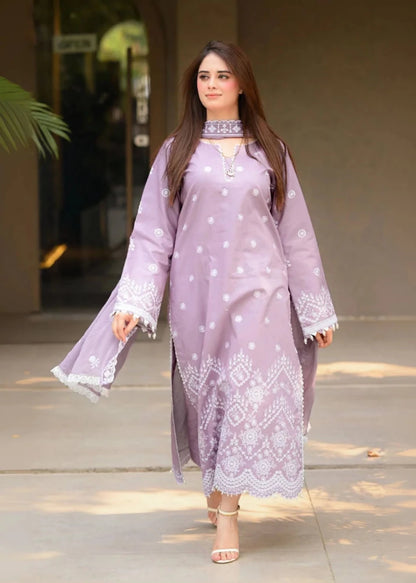 3PC EMBROIDERED LAWN SUIT - SR - 765 - Rangoli Store
