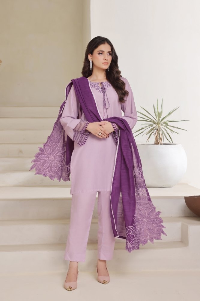 3PC EMBROIDERED LAWN SUIT - SR-770 - Rangoli Store