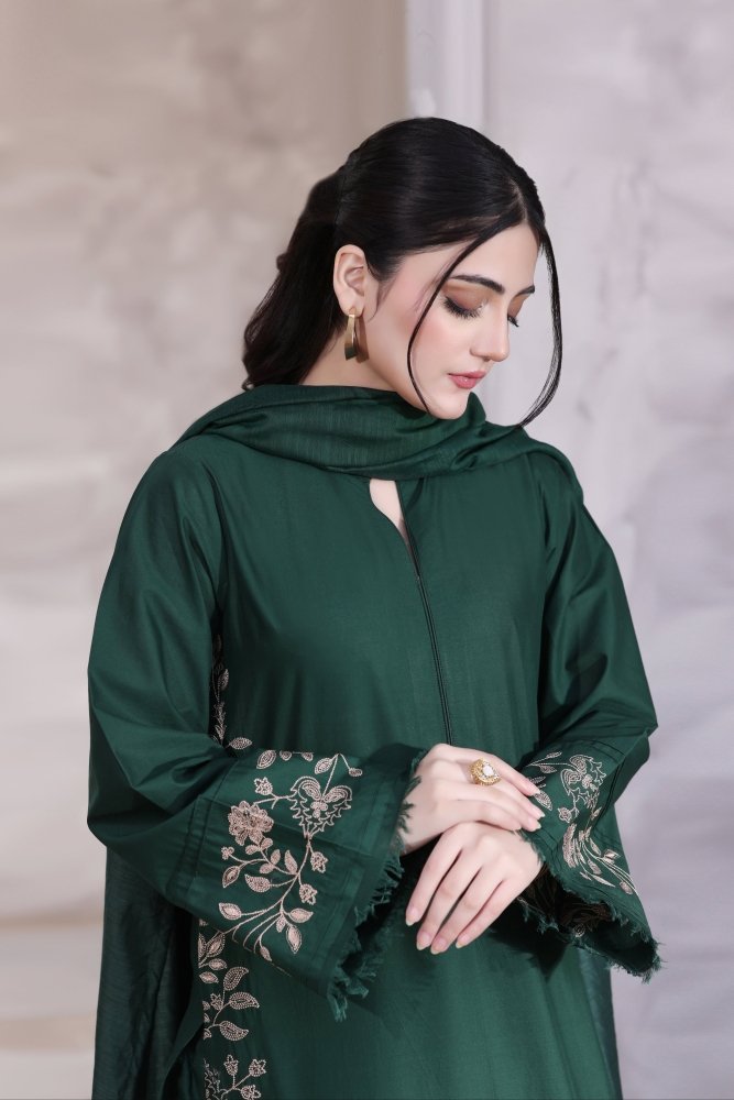 3PC EMBROIDERED LAWN SUIT - SR-772 - Rangoli Store