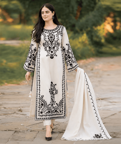3PC EMBROIDERED LAWN SUIT - SR-773 - Rangoli Store