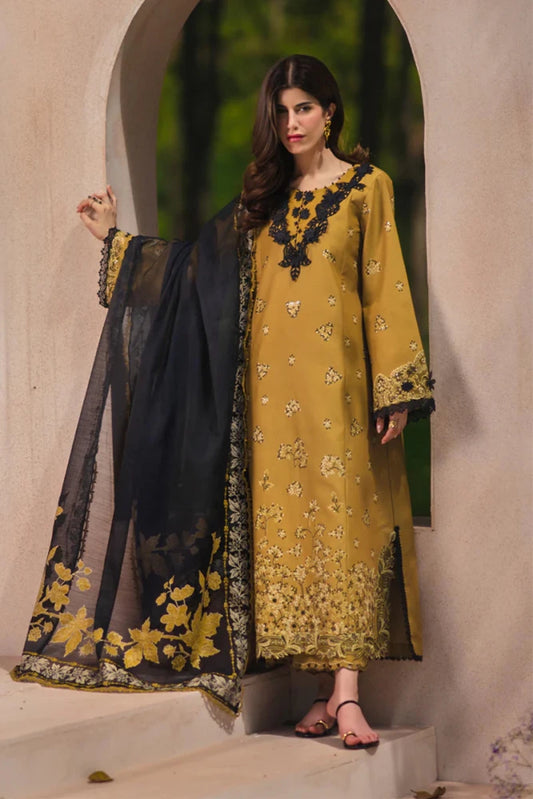 3PC LAWN EMBROIDED SUIT SR - 744 - Rangoli Store