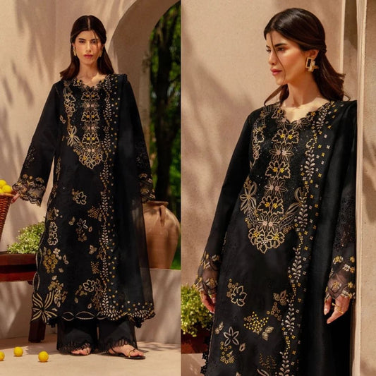 3PC LAWN EMBROIDED SUIT SR - 747 - Rangoli Store