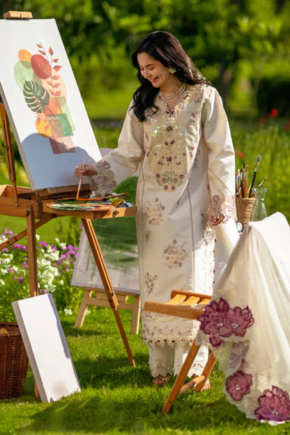 3PC LAWN EMBROIDED SUIT SR - 748 - Rangoli Store