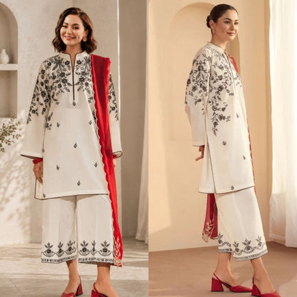 3PC LAWN EMBROIDERED SUIT SR - 499 - Rangoli Store