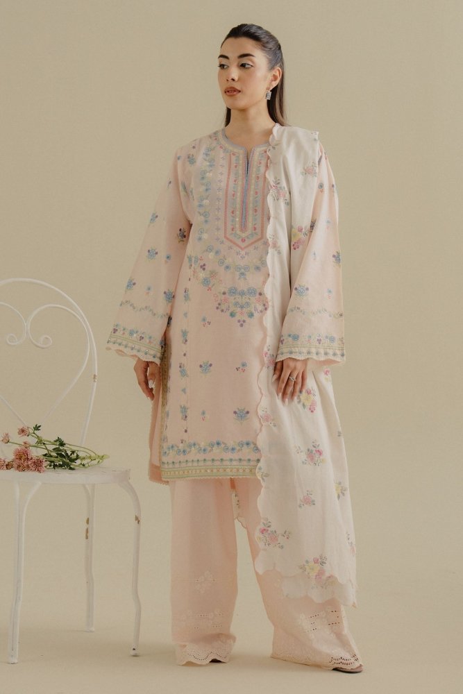 3PC LAWN EMBROIDERED SUIT SR - 503 - Rangoli Store