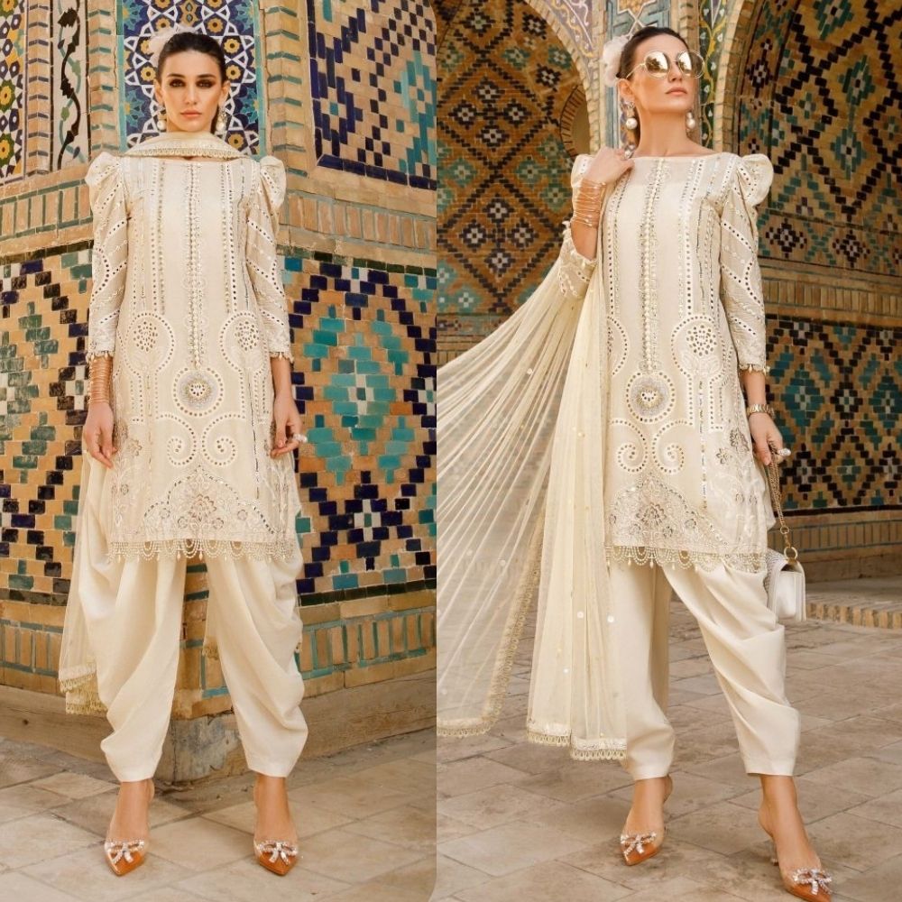 3PC LAWN EMBROIDERED SUIT SR - 657 - Rangoli Store