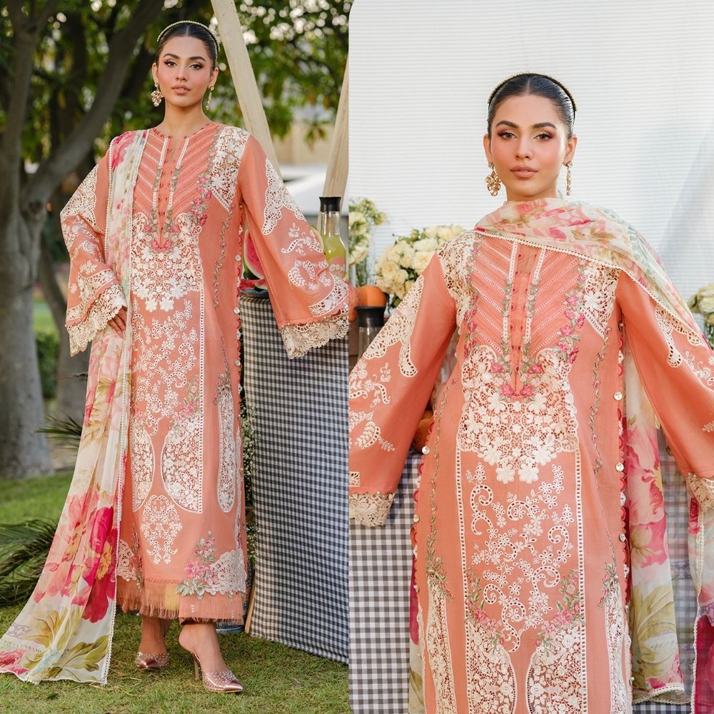 3PC LAWN EMBROIDERED SUIT SR - 706 - Rangoli Store