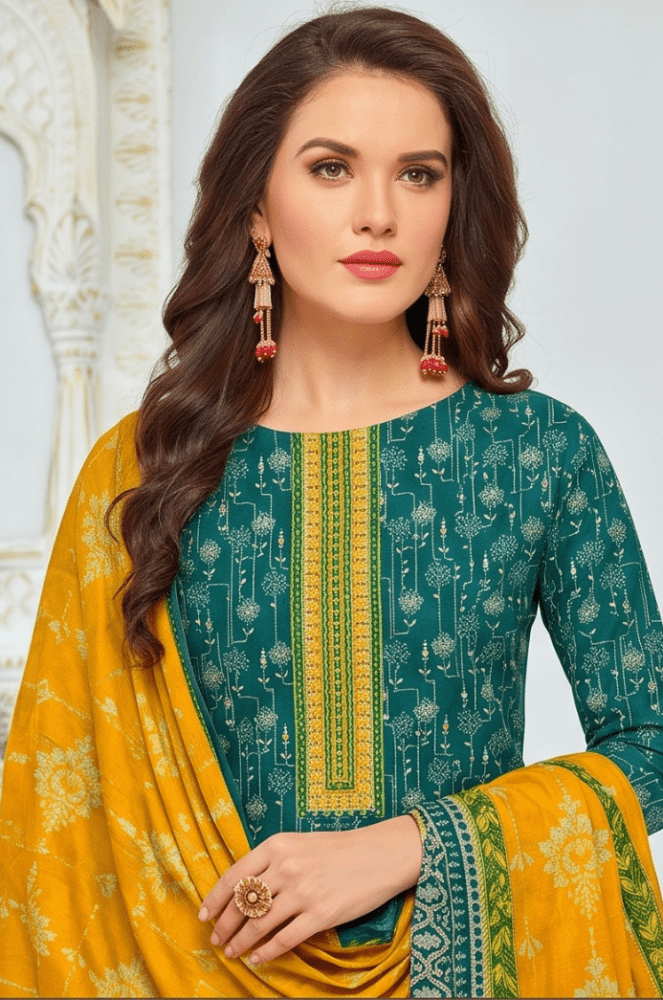 3PC PRINTED LAWN SUIT SR-104 - Rangoli Store