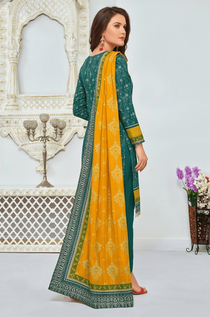 3PC PRINTED LAWN SUIT SR-104 - Rangoli Store