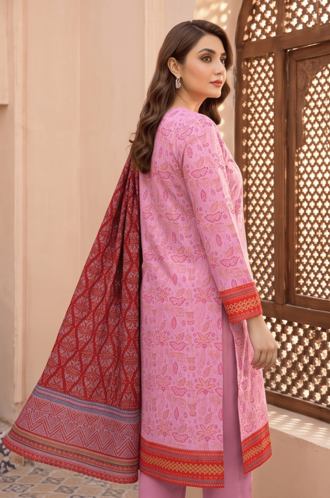 3PC PRINTED LAWN SUIT SR-108 - Rangoli Store
