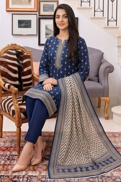 3PC PRINTED LAWN SUIT SR-115 - Rangoli Store