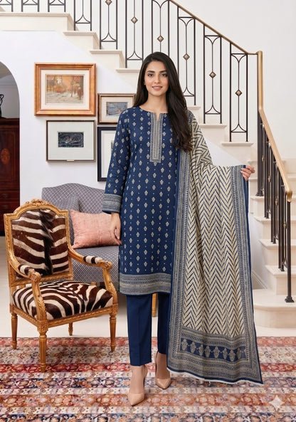 3PC PRINTED LAWN SUIT SR-115 - Rangoli Store