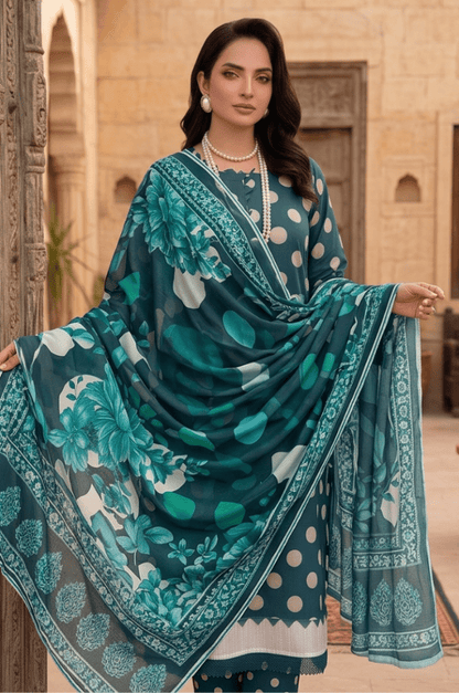 3PC PRINTED LAWN SUIT SR-118 - Rangoli Store
