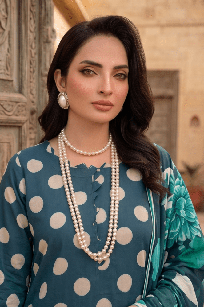 3PC PRINTED LAWN SUIT SR-118 - Rangoli Store