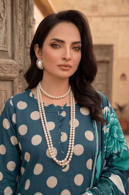3PC PRINTED LAWN SUIT SR-118 - Rangoli Store