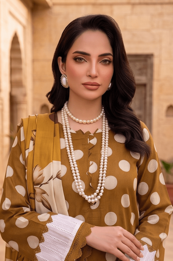 3PC PRINTED LAWN SUIT SR-120 - Rangoli Store
