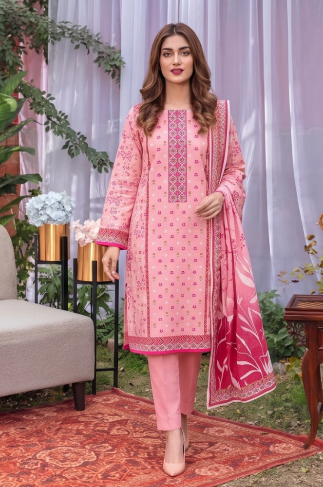 3PC PRINTED LAWN SUIT SR-125 - Rangoli Store