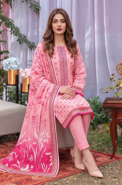 3PC PRINTED LAWN SUIT SR-125 - Rangoli Store