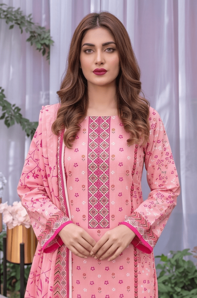 3PC PRINTED LAWN SUIT SR-125 - Rangoli Store