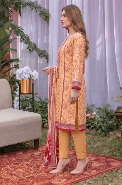 3PC PRINTED LAWN SUIT SR-126 - Rangoli Store