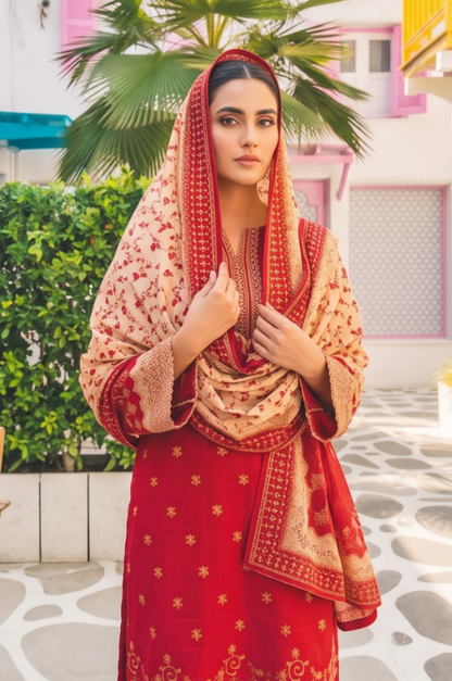 3PC PRINTED LAWN SUIT SR-131 - Rangoli Store