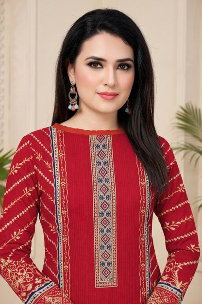3PC PRINTED LAWN SUIT SR-135 - Rangoli Store