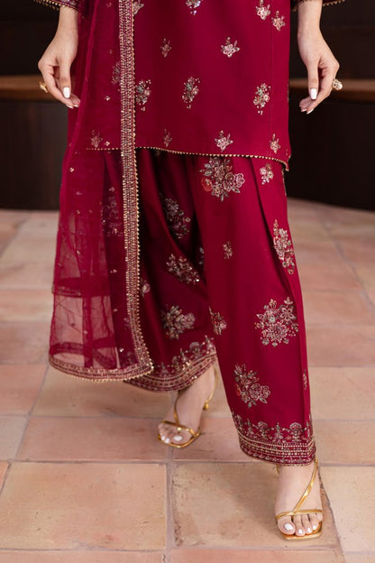 3PC SEQUENCE EMBROIDERED LAWN SUIT - SR - 519 - Rangoli Store