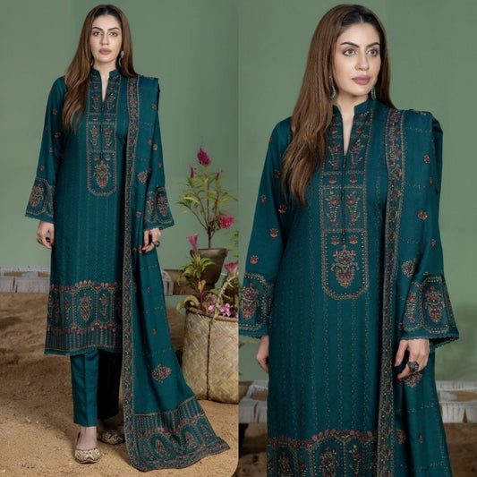 3PC EMBROIDERED LAWN SUIT - SR-467