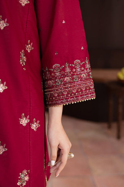 3PC SEQUENCE EMBROIDERED LAWN SUIT - SR-519