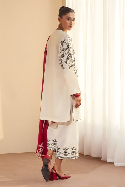 3PC LAWN EMBROIDERED SUIT SR - 499