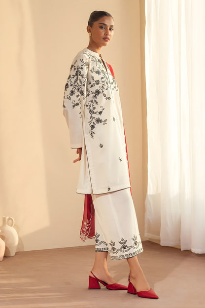 3PC LAWN EMBROIDERED SUIT SR - 499