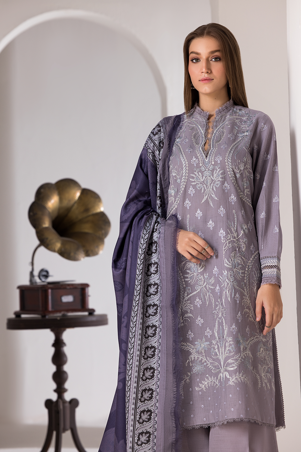 3PC LAWN EMBROIDERED SUIT SR - 506