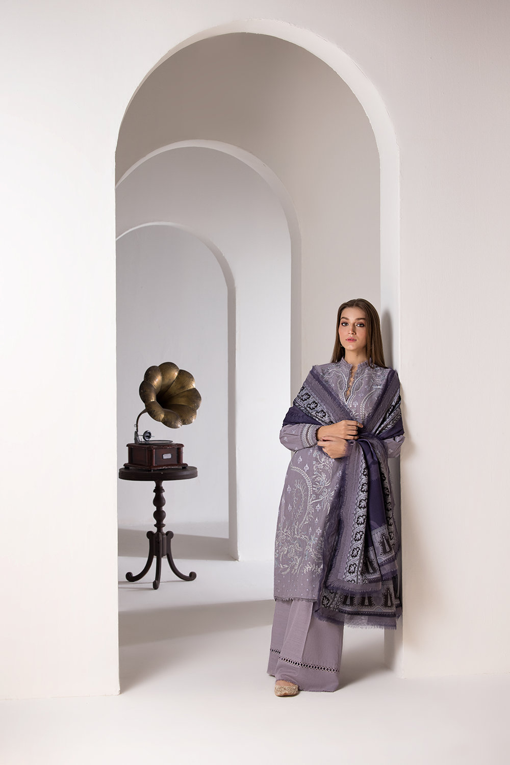 3PC LAWN EMBROIDERED SUIT SR - 506