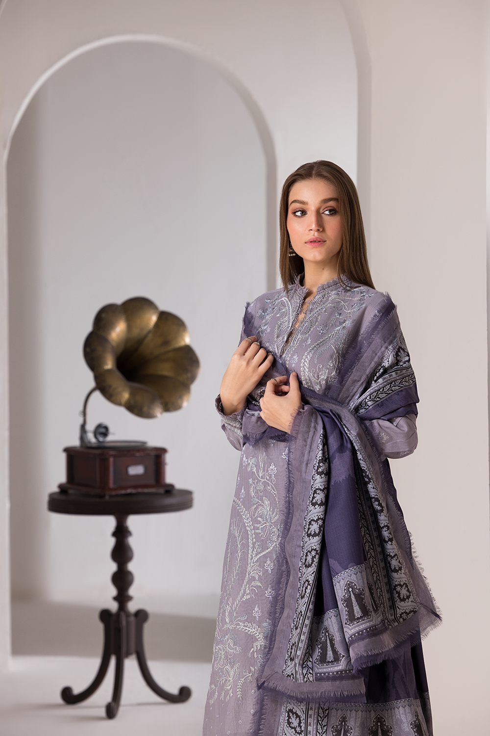 3PC LAWN EMBROIDERED SUIT SR - 506