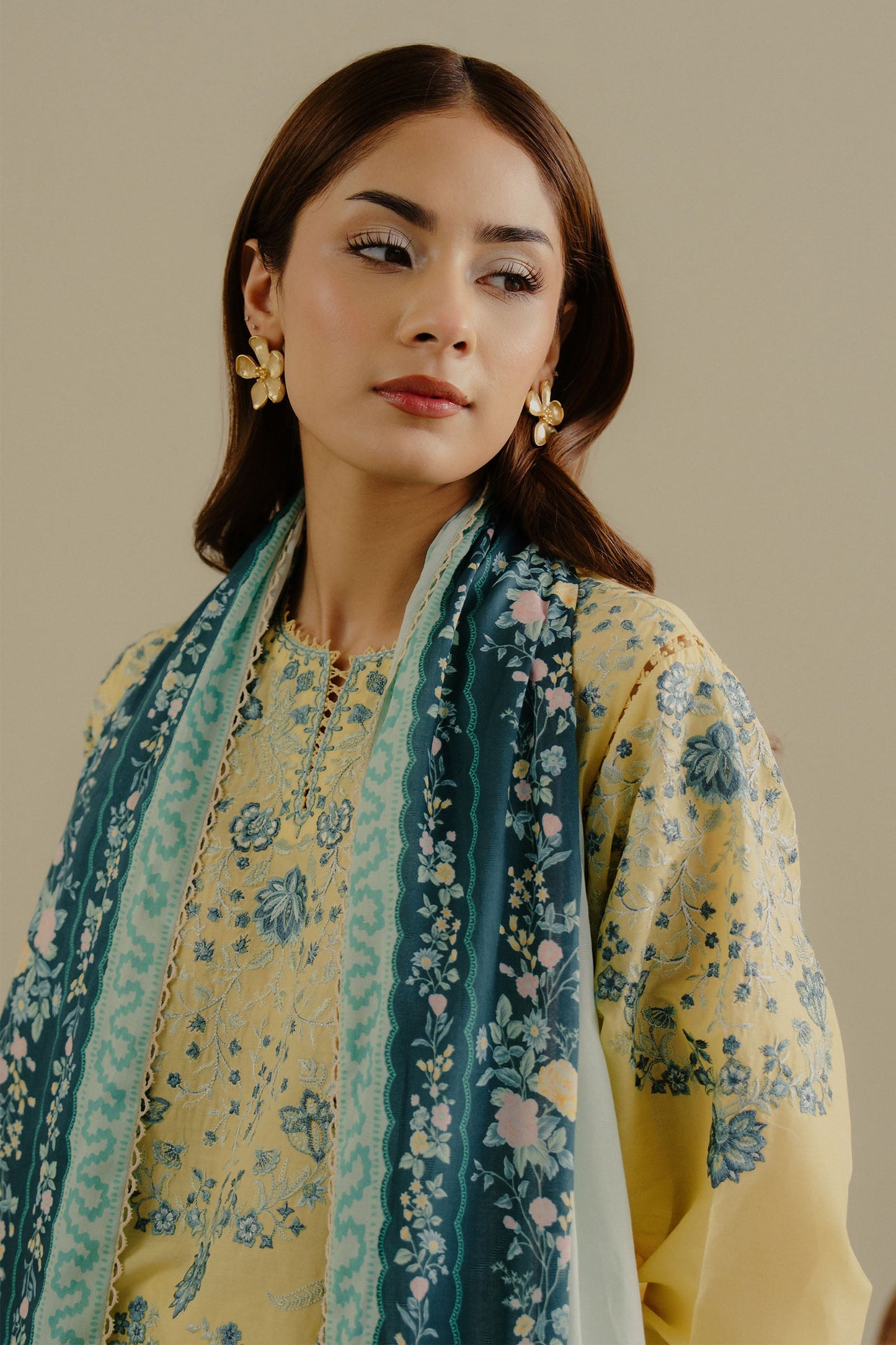 3PC LAWN EMBROIDERED SUIT SR - 502