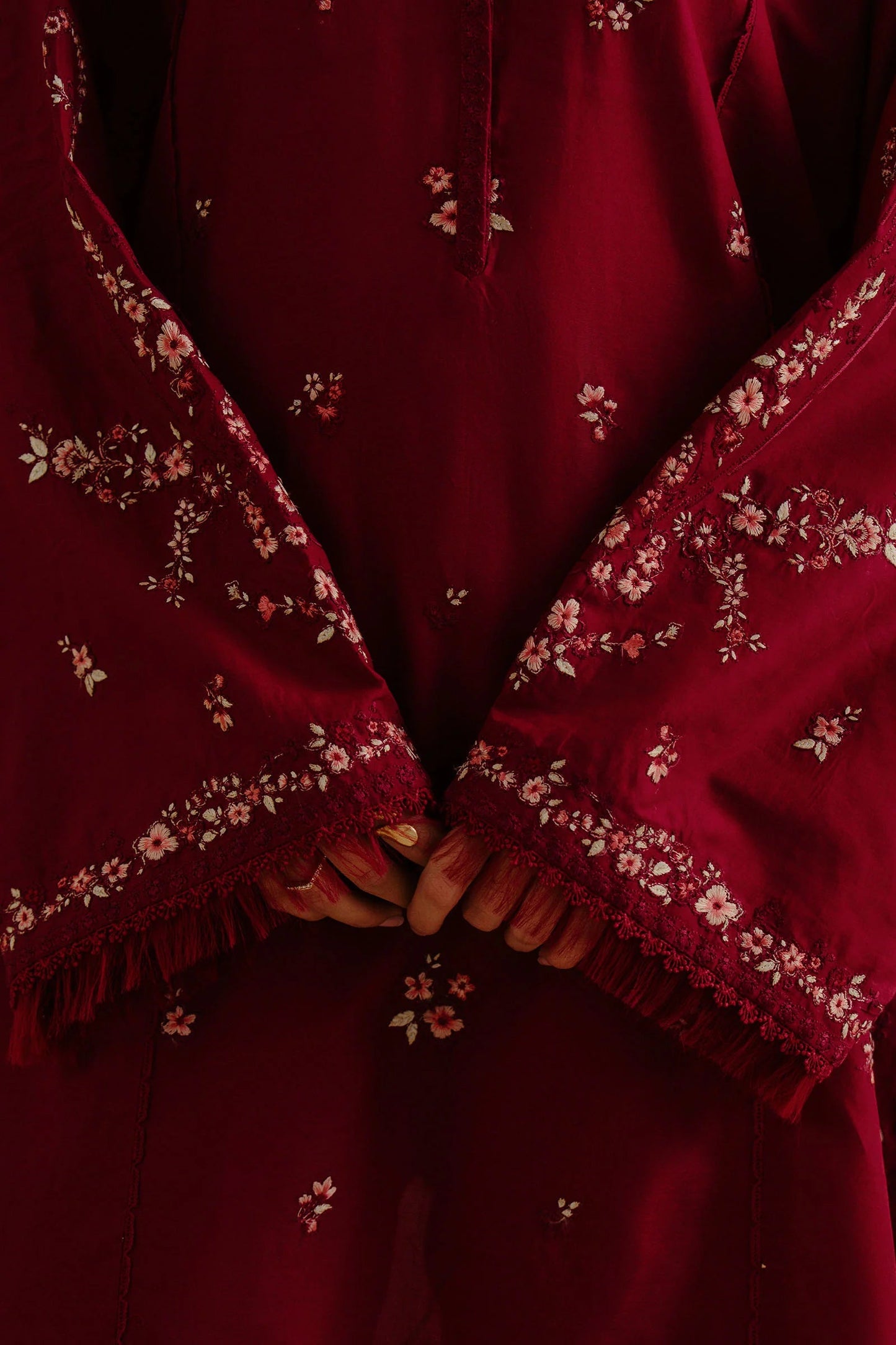 3PC LAWN EMBROIDRED SUIT SR - 475