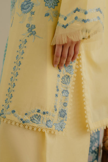 3PC LAWN EMBROIDERED SUIT SR - 502