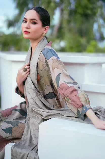 3PC DIGITAL PRINTED KHADDER SUIT - RO-602