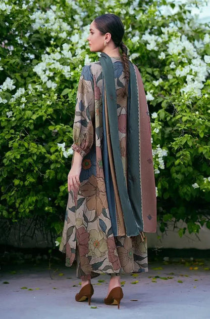 3PC DIGITAL PRINTED KHADDER SUIT - RO-602