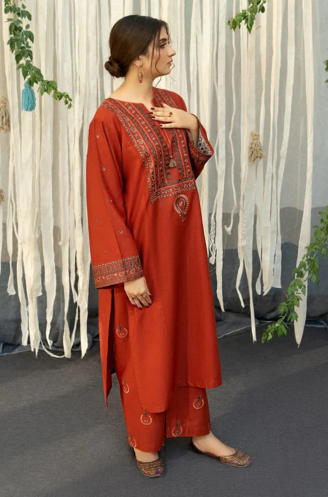 3PC EMBROIDERED LAWN SUIT - RO-59