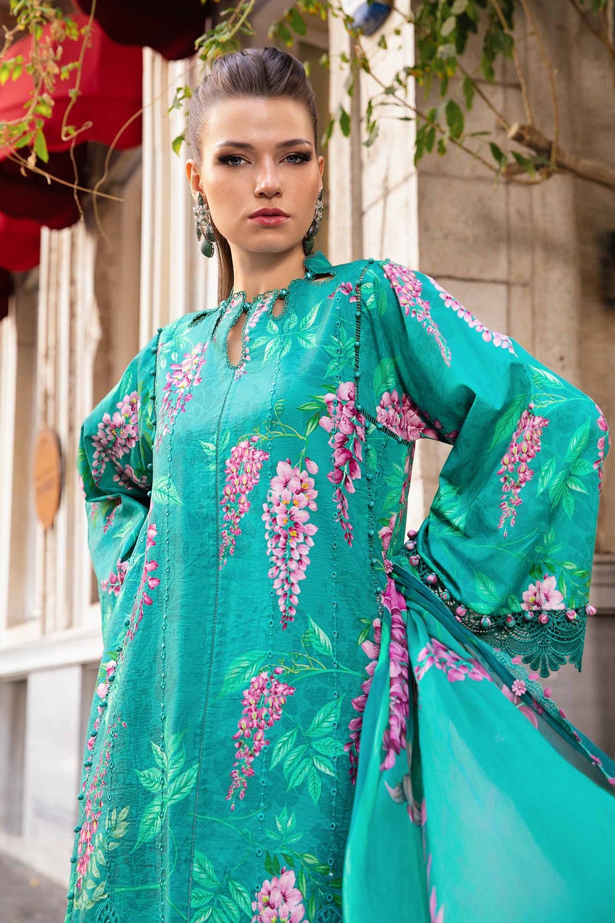 3PC DIGITAL PRINTED KHADDAR DRESS RO - 434