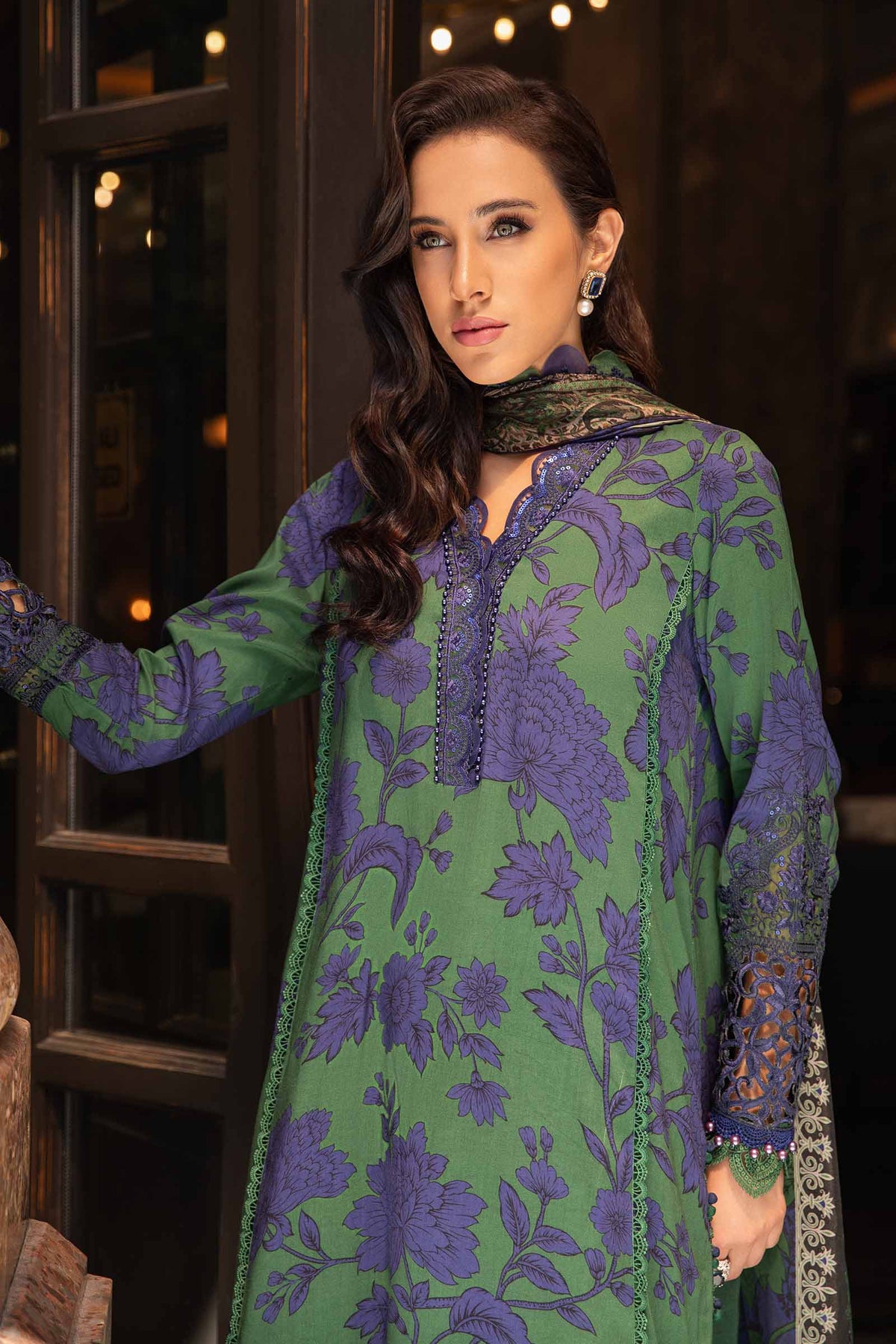 3PC DIGITAL PRINTED KHADDAR DRESS RO - 438