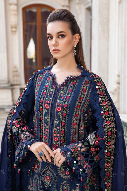 3PC EMBROIDERED LAWN SUIT - SR-391