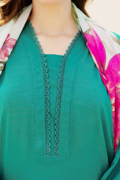 3PC LAWN EMBROIDERED SUIT SR - 495