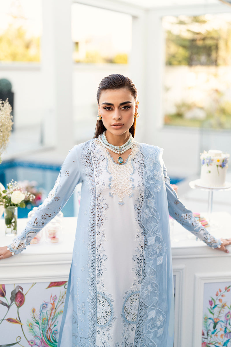 3PC EMBROIDERED LAWN SUIT - SR-501