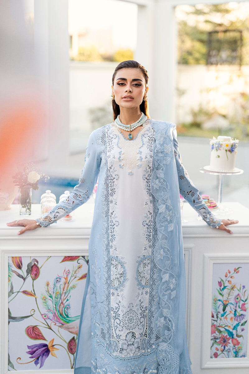 3PC EMBROIDERED LAWN SUIT - SR-501